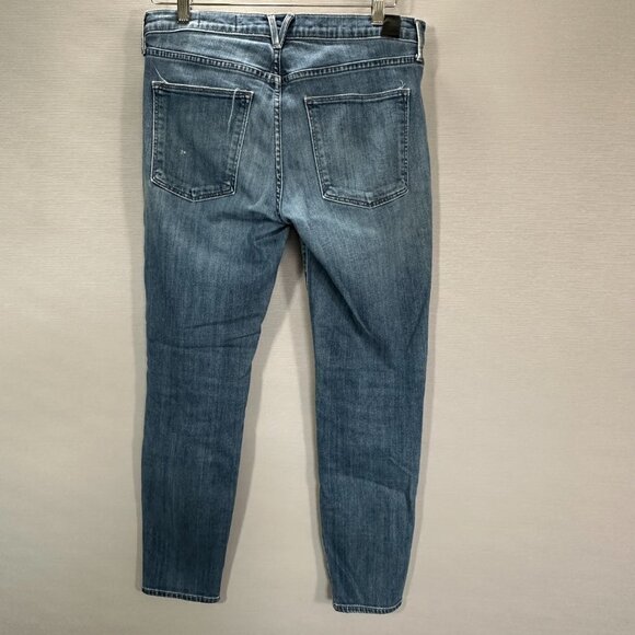 Vince Jeans Womens 28  Cotton Stretch Tapered Leg Distressed Holes - Picture 7 of 13